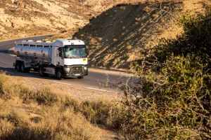 Tanker transporting oil Renault Trucks in Algeria